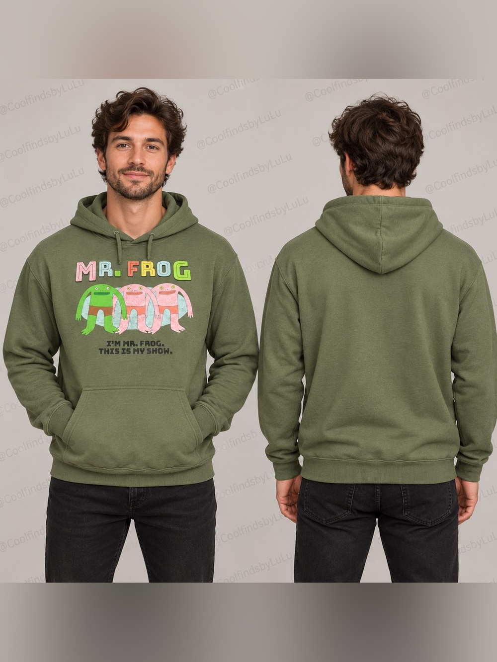 NWOT Men's MR. FROG "I'm Mr. Frog, This Is My Show" Hoodie